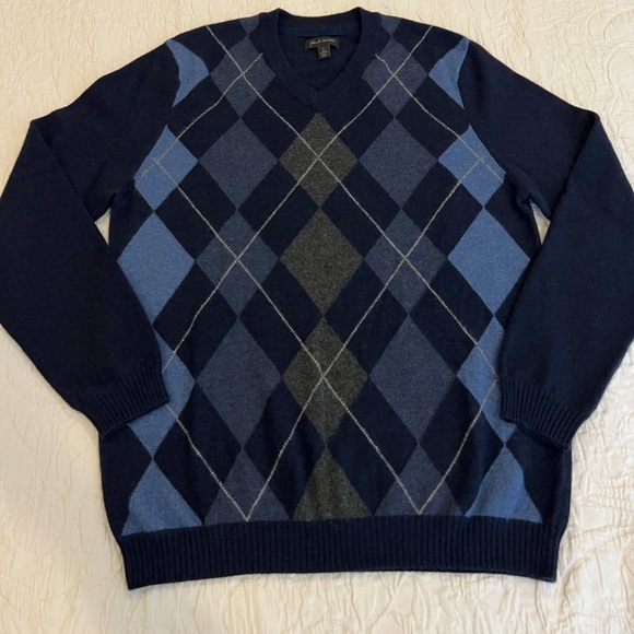 John W Nordstrom Sweater Mens 100% Cashmere Pullover - Picture 4 of 6